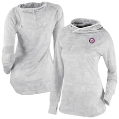 Washington Nationals Columbia Women's Omni-Wick Sunday Ball Raglan Pullover Hoodie - White - Columbia Sale