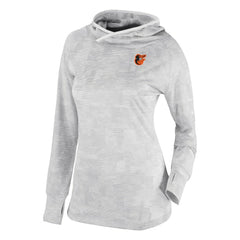 Baltimore Orioles Columbia Women's Omni-Wick Sunday Ball Raglan Pullover Hoodie - White - Columbia Lifestyle