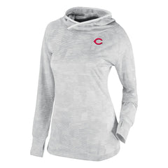 Cincinnati Reds Columbia Women's Omni-Wick Sunday Ball Raglan Pullover Hoodie - White - Columbia Online