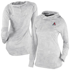Arizona Diamondbacks Columbia Women's Omni-Wick Sunday Ball Raglan Pullover Hoodie - White - Columbia on Sale