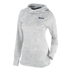 Miami Marlins Columbia Women's Omni-Wick Sunday Ball Raglan Pullover Hoodie - White - Columbia Online