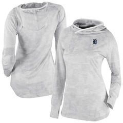 Detroit Tigers Columbia Women's Omni-Wick Sunday Ball Raglan Pullover Hoodie - White - Columbia Lifestyle