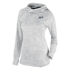New York Mets Columbia Women's Omni-Wick Sunday Ball Raglan Pullover Hoodie - White - Columbia Sale