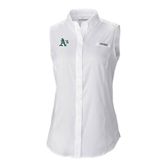 Athletics Columbia Women's Tamiami Sleeveless Shirt - White - Columbia on Sale