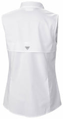 Athletics Columbia Women's Tamiami Sleeveless Shirt - White - Columbia on Sale