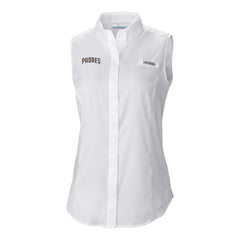 San Diego Padres Columbia Women's Tamiami Sleeveless Shirt - White - Columbia Online