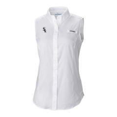 Chicago White Sox Columbia Women's Tamiami Sleeveless Shirt - White - Columbia on Sale