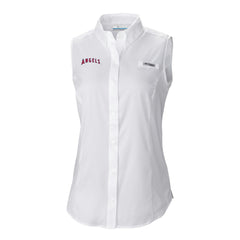 Los Angeles Angels Columbia Women's Tamiami Sleeveless Shirt - White - Columbia Discount