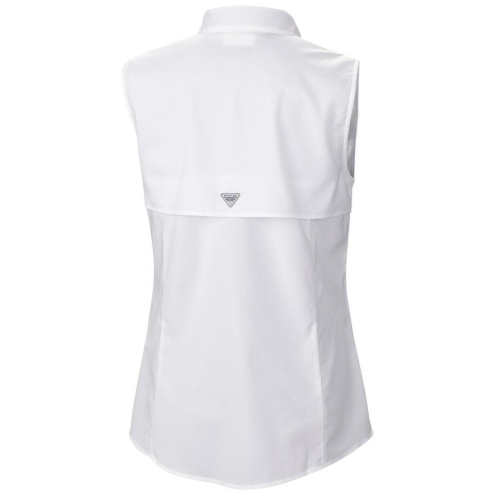 Tampa Bay Rays Columbia Women's Tamiami Sleeveless Shirt - White - Columbia on Sale
