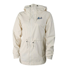 New York Mets Columbia Women's Lily Park Full-Zip Rain Jacket - Cream - Columbia Online