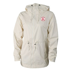 Boston Red Sox Columbia Women's Lily Park Full-Zip Rain Jacket - Cream - Columbia on Sale