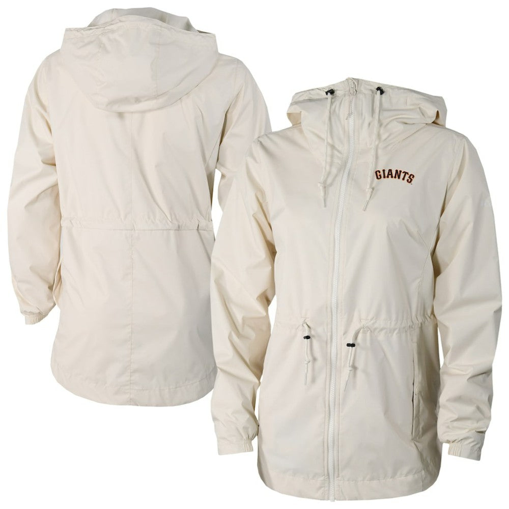 San Francisco Giants Columbia Women's Lily Park Full-Zip Rain Jacket - Cream - Columbia Discount