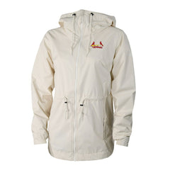 St. Louis Cardinals Columbia Women's Lily Park Full-Zip Rain Jacket - Cream - Columbia Sale