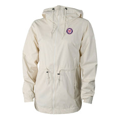 Washington Nationals Columbia Women's Lily Park Full-Zip Rain Jacket - Cream - Columbia Discount