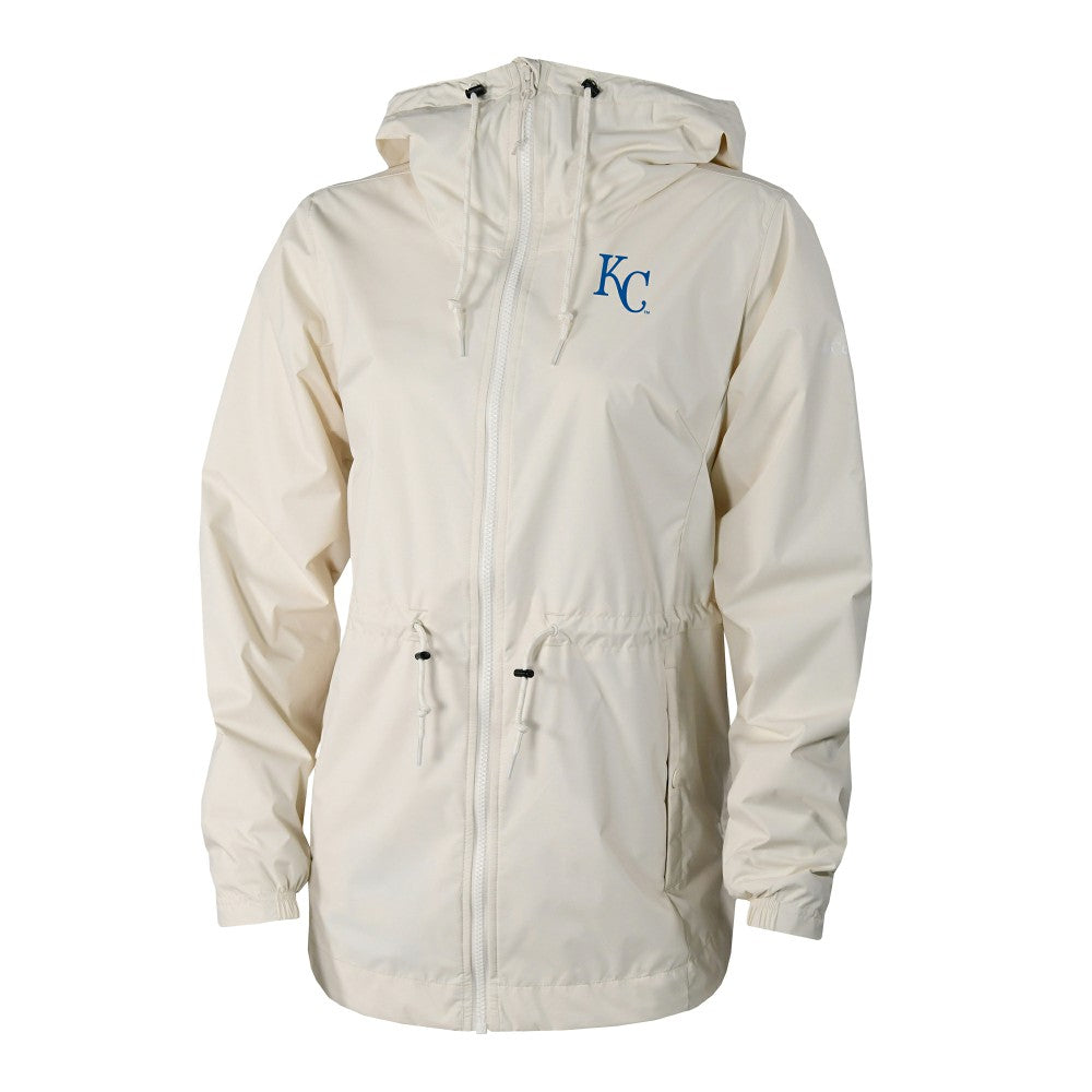 Kansas City Royals Columbia Women's Lily Park Full-Zip Rain Jacket - Cream - Columbia on Sale