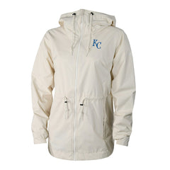 Kansas City Royals Columbia Women's Lily Park Full-Zip Rain Jacket - Cream - Columbia on Sale