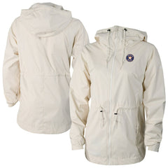 Houston Astros Columbia Women's Lily Park Full-Zip Rain Jacket - Cream - Columbia Lifestyle