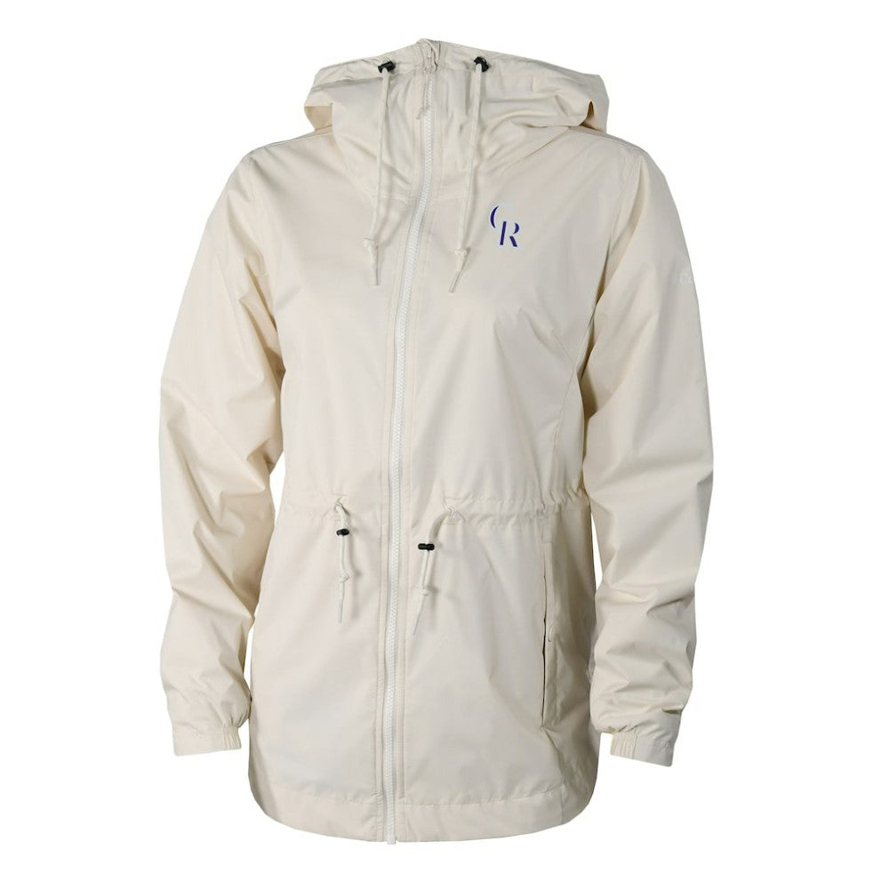 Colorado Rockies Columbia Women's Lily Park Full-Zip Rain Jacket - Cream - Columbia Online