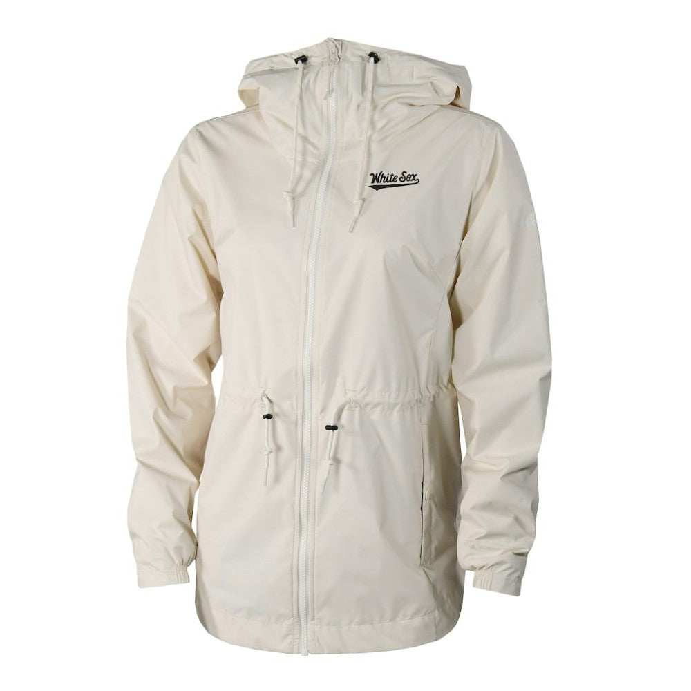 Chicago White Sox Columbia Women's Lily Park Full-Zip Rain Jacket - Cream - Columbia on Sale