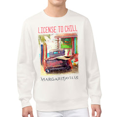 Cleveland Guardians Margaritaville License to Chill Fleece Sweatshirt - Cream - MLB Sale