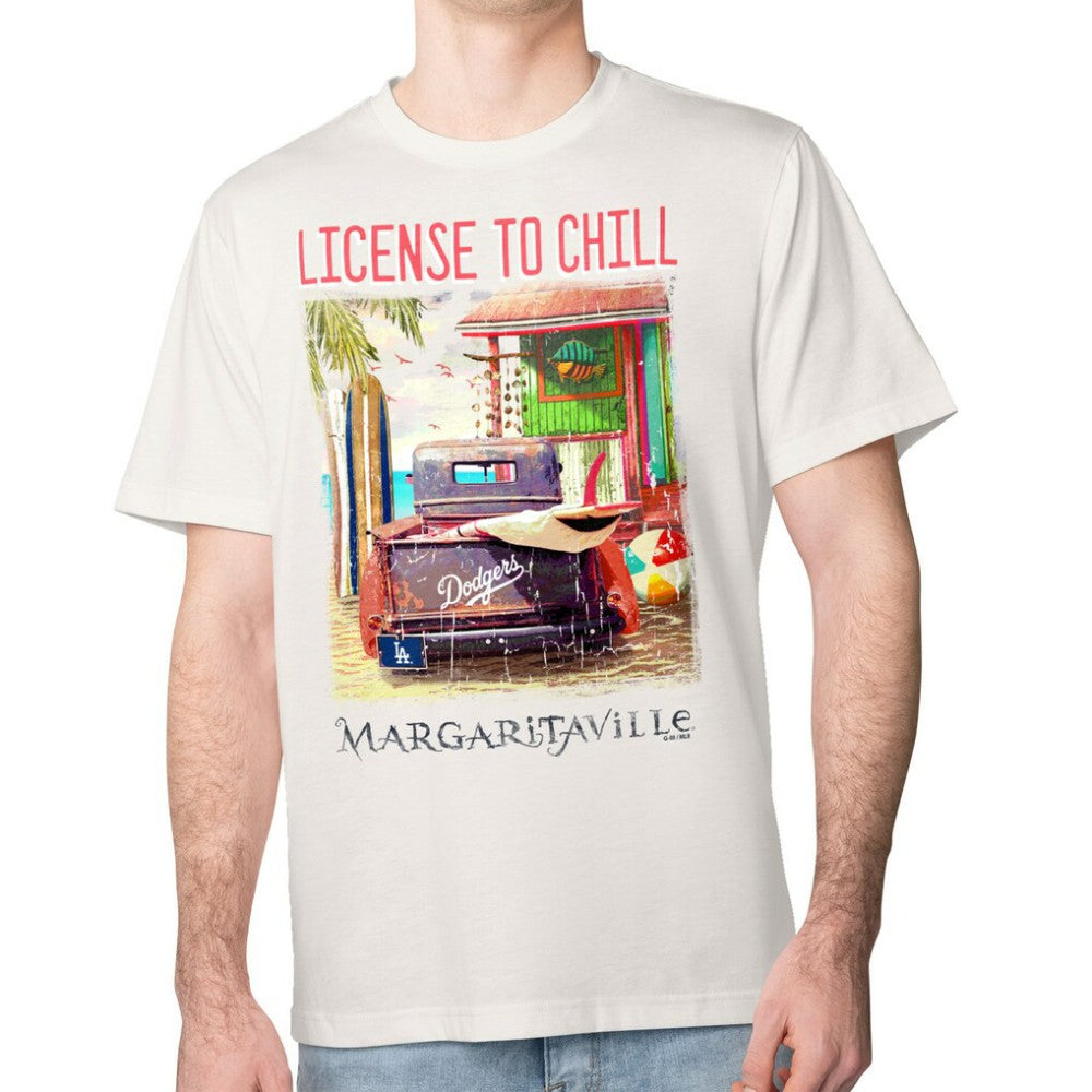 Los Angeles Dodgers Margaritaville License to Chill T-Shirt - Cream - MLB Online