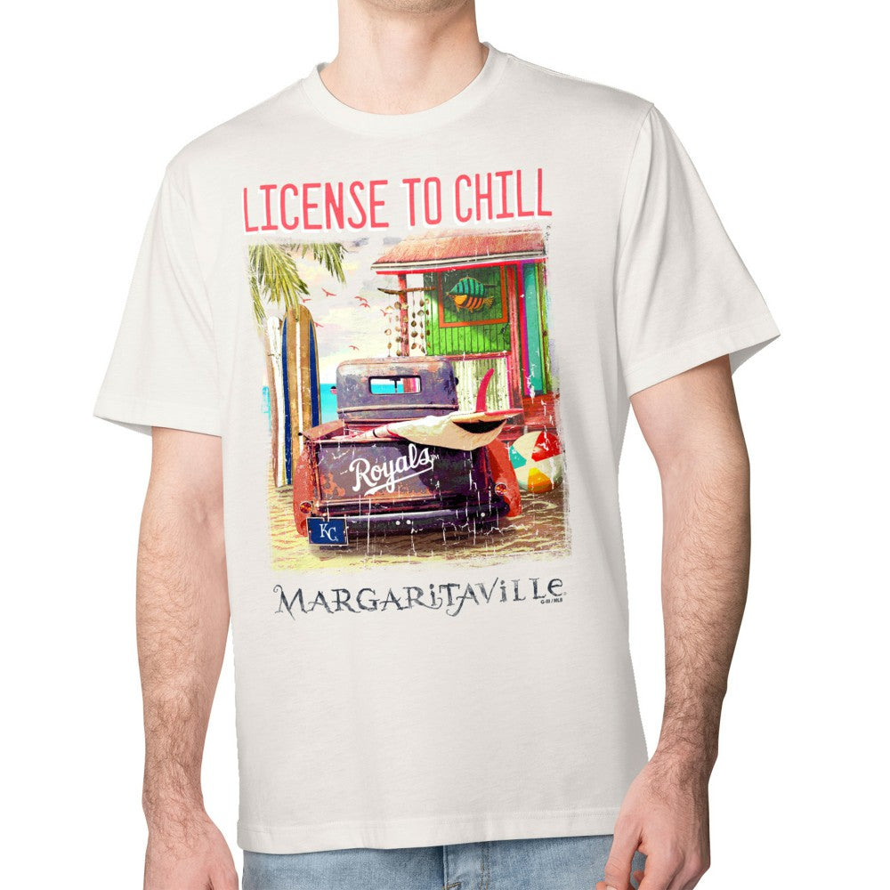 Kansas City Royals Margaritaville License to Chill T-Shirt - Cream - MLB Online