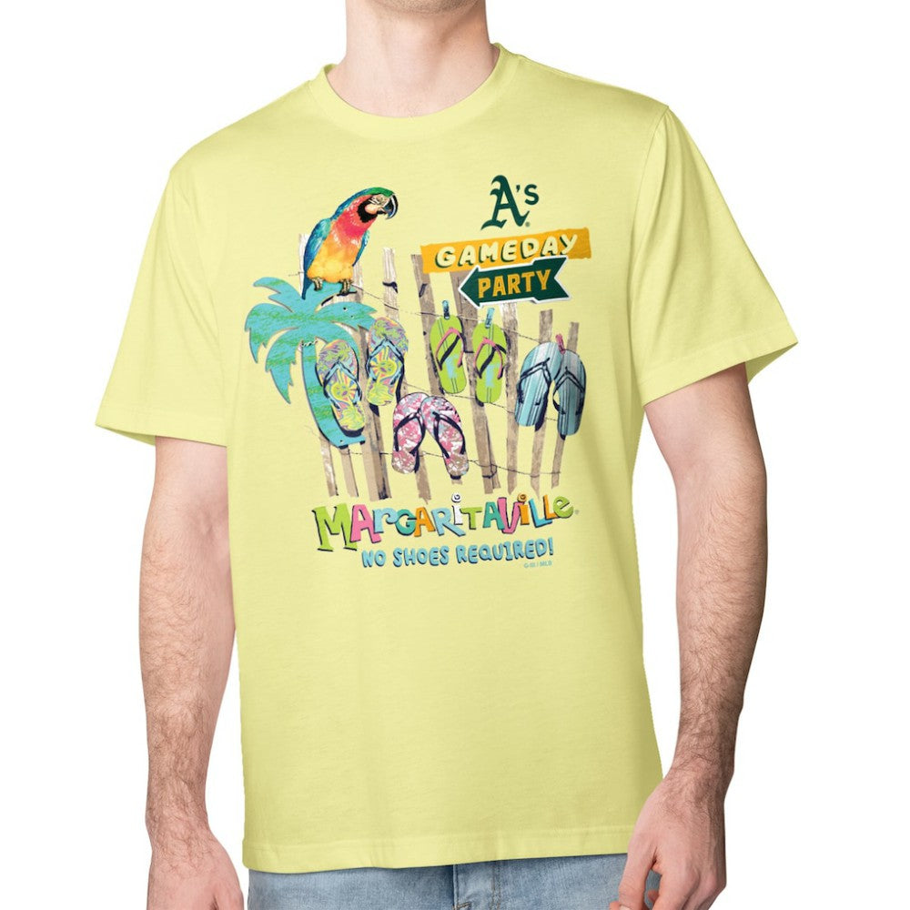Athletics Margaritaville Gameday Party T-Shirt - Yellow - MLB Online