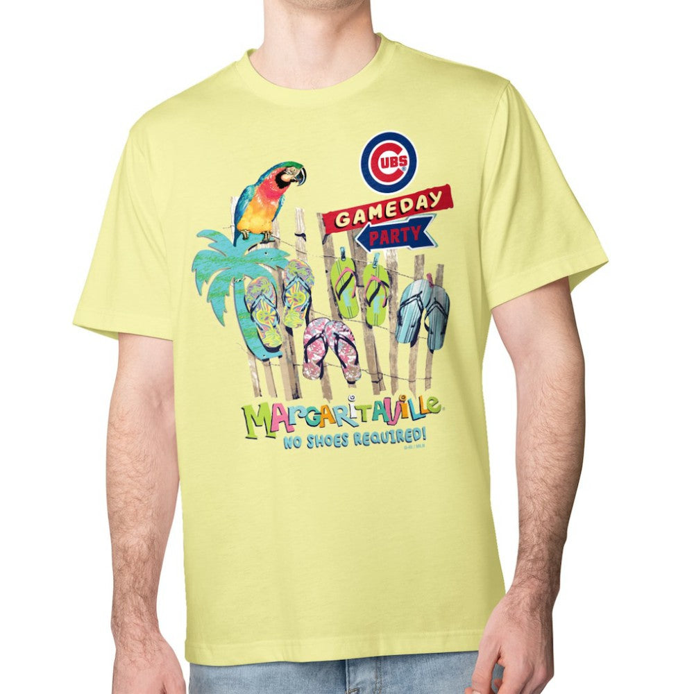 Chicago Cubs Margaritaville Gameday Party T-Shirt - Yellow - MLB Lifestyle