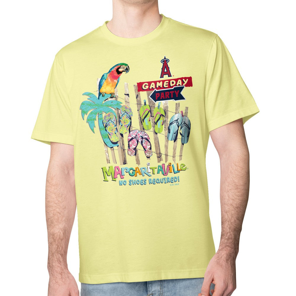 Los Angeles Angels Margaritaville Gameday Party T-Shirt - Yellow - MLB Lifestyle