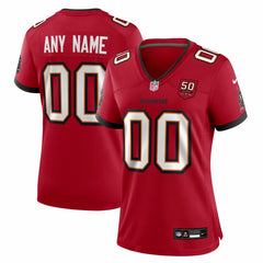 Nike Tampa Bay Buccaneers Women's 50th Season Custom Game Jersey Red