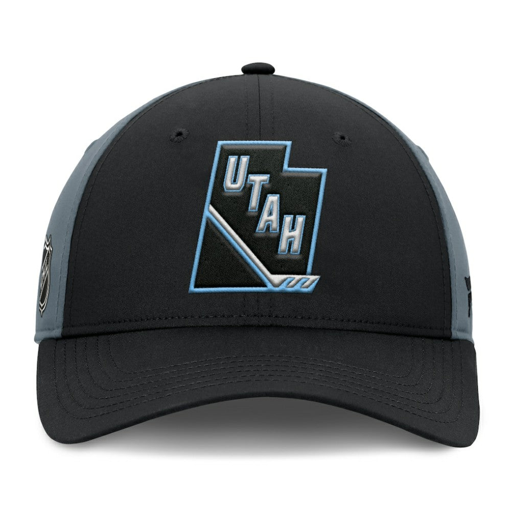 Utah Mammoth Fanatics Utah Badge Adjustable Hat - Black/Charcoal - NHL 203122128