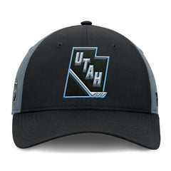 Utah Mammoth Fanatics Utah Badge Adjustable Hat - Black/Charcoal - NHL 203122128