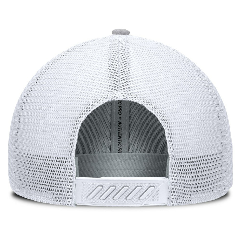 Utah Mammoth Fanatics Utah Badge Trucker Adjustable Hat - Gray/White - NHL 203122133