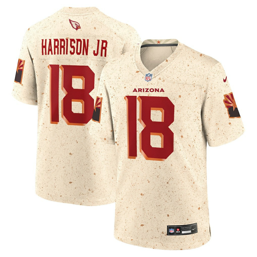Nike Marvin Harrison Jr. Arizona Cardinals 2025 Rivalries Collection Game Jersey Natural