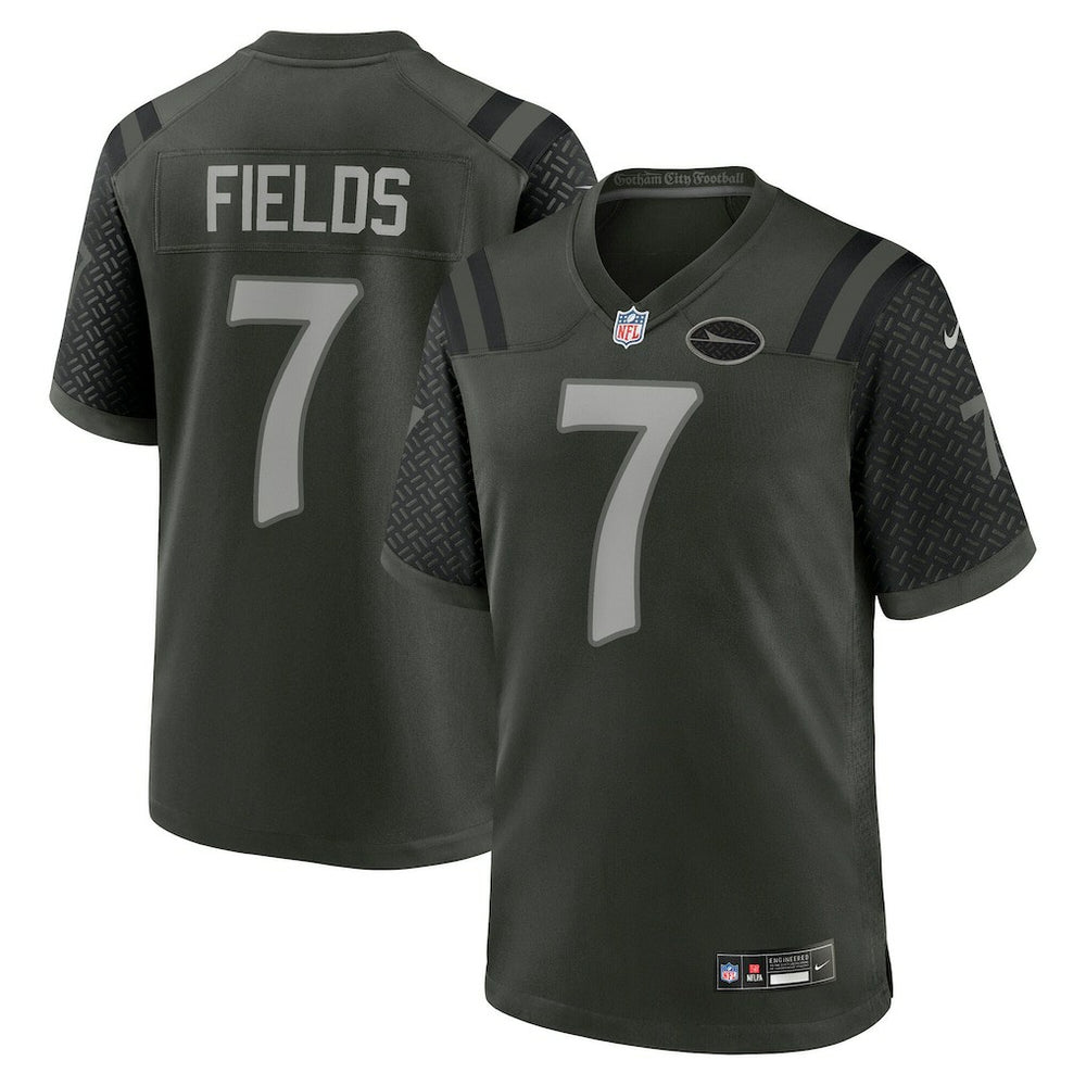 Nike Justin Fields New York Jets 2025 Rivalries Collection Game Jersey Gotham Green