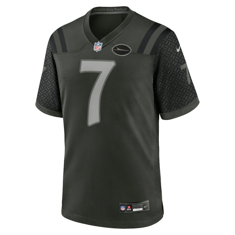 Nike Justin Fields New York Jets 2025 Rivalries Collection Game Jersey Gotham Green
