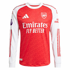 Bukayo Saka Arsenal 2025/26 Home Long Sleeve Player Jersey Red - Adidas