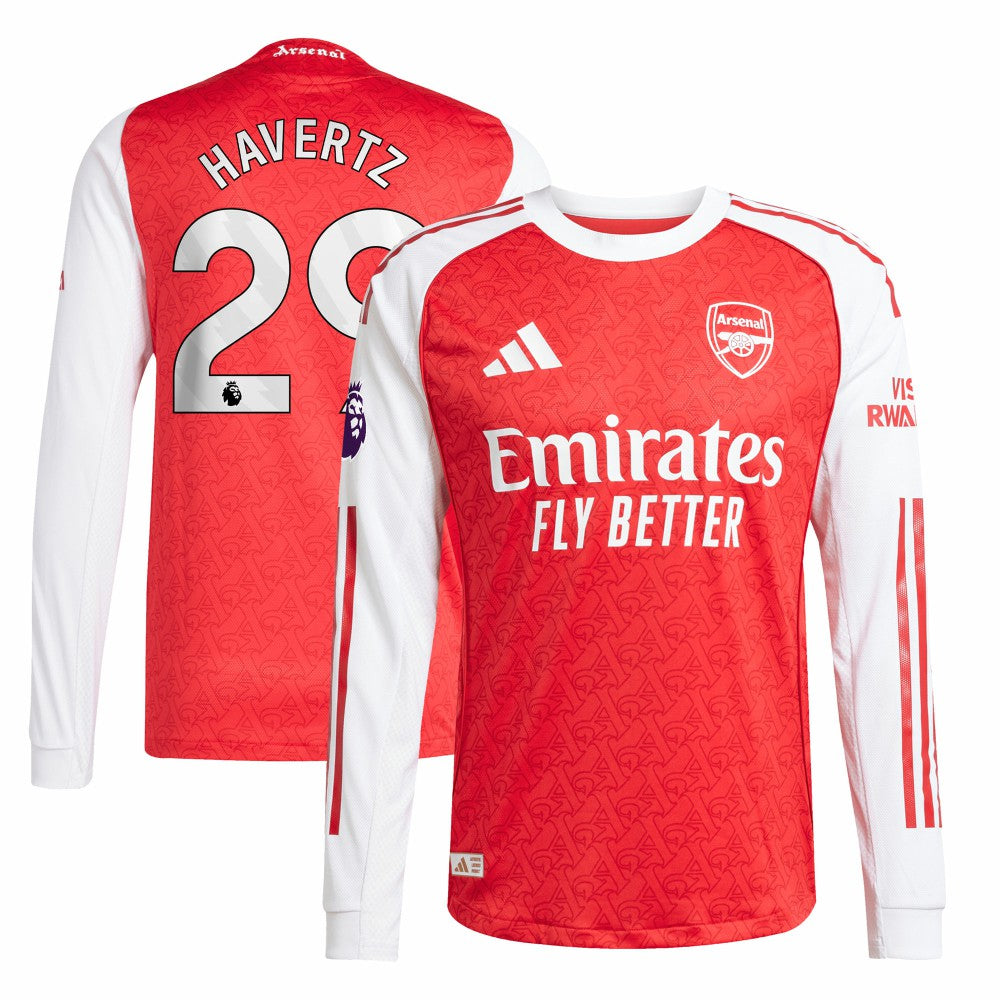 Kai Havertz Arsenal 2025/26 Home Long Sleeve Player Jersey Red - Adidas outlet