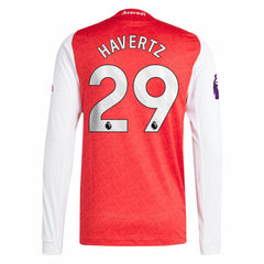 Kai Havertz Arsenal 2025/26 Home Long Sleeve Player Jersey Red - Adidas outlet
