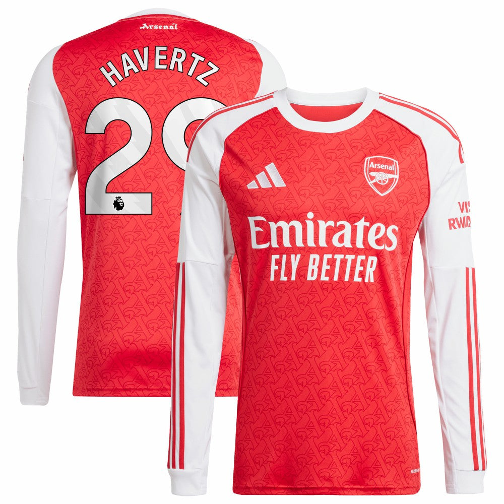 Kai Havertz Arsenal 2025/26 Home Replica Long Sleeve Player Jersey Red - Adidas sale