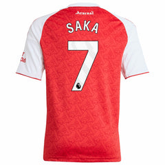 Bukayo Saka Arsenal Youth 2025/26 Home Replica Player Jersey Red - Adidas cheap