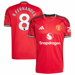 Bruno Fernandes Manchester United Home 2025/26 Replica Player Jersey Red - Adidas