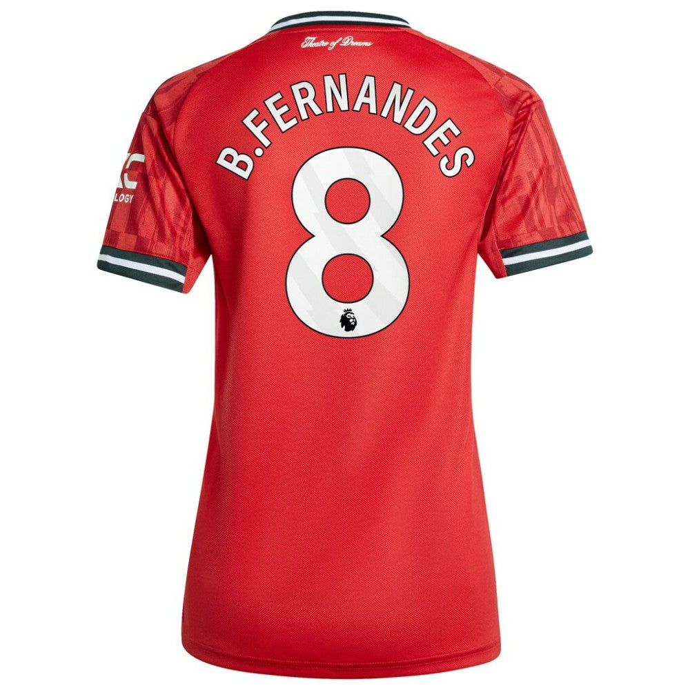 Bruno Fernandes Manchester United Women's Home 2025/26 Replica Player Jersey Red - Adidas sale