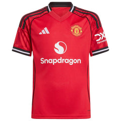 Kobbie Mainoo Manchester United Youth Home 2025/26 Replica Player Jersey Red - Adidas Discount