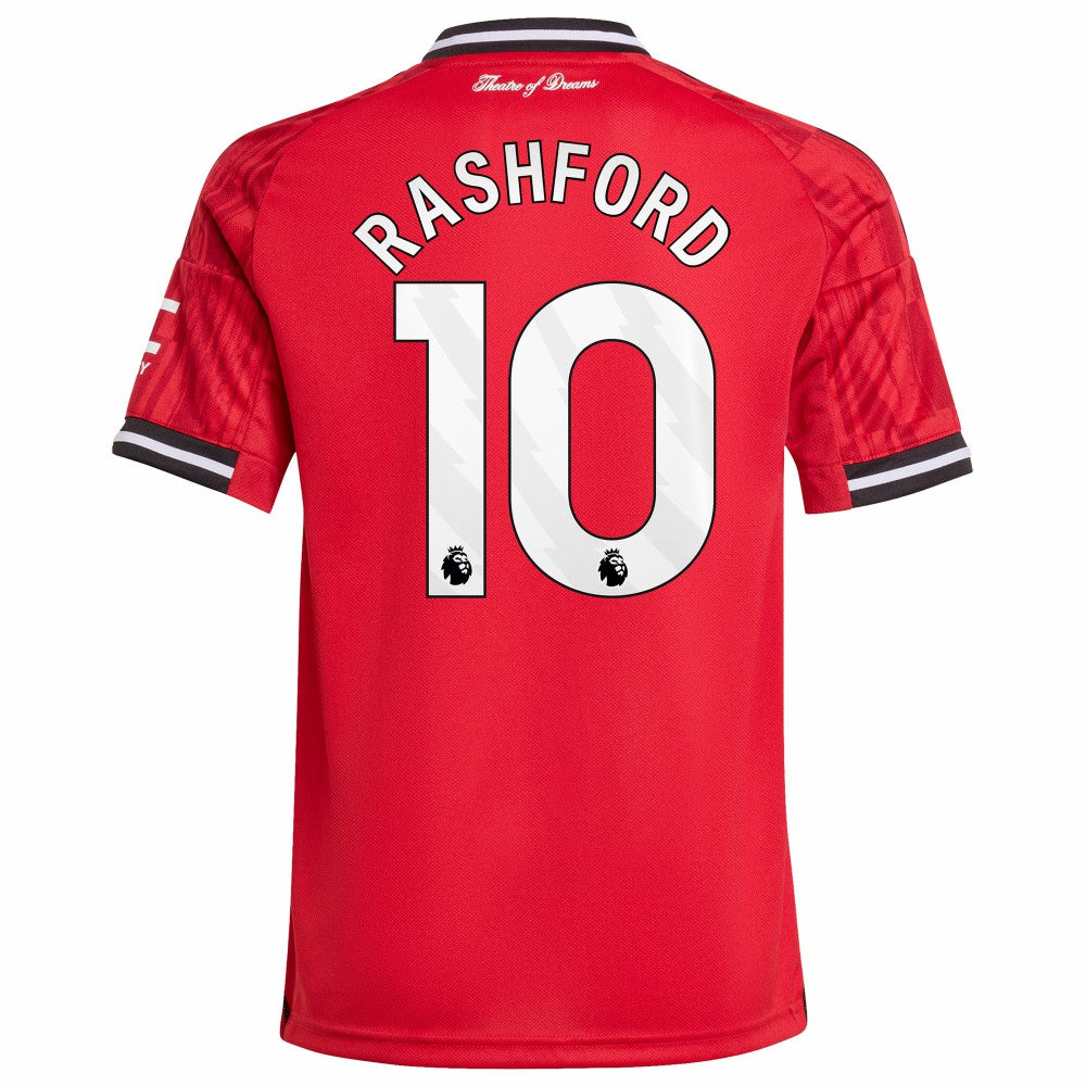 Marcus Rashford Manchester United Youth Home 2025/26 Replica Player Jersey Red - Adidas