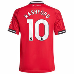 Marcus Rashford Manchester United Youth Home 2025/26 Replica Player Jersey Red - Adidas