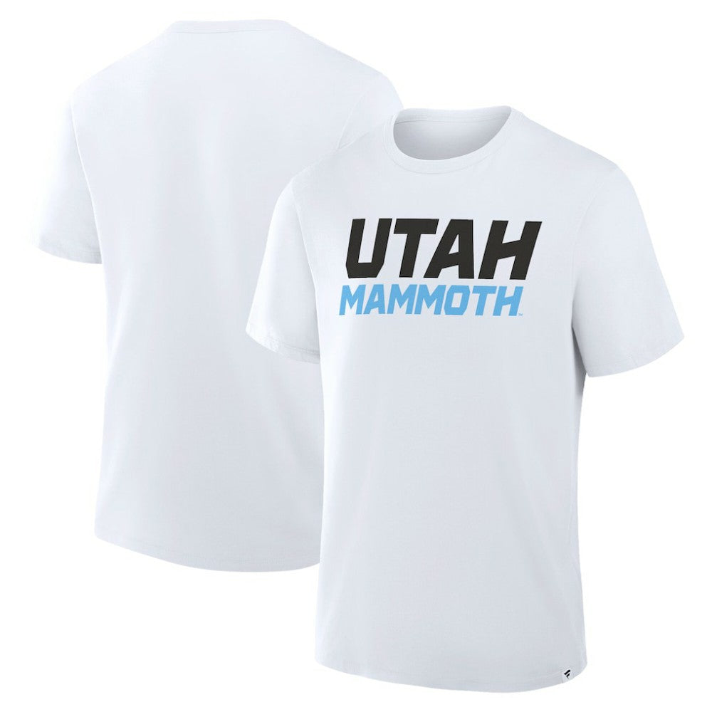 Utah Mammoth Fanatics Wordmark Legacy T-Shirt - White - NHL 203124204