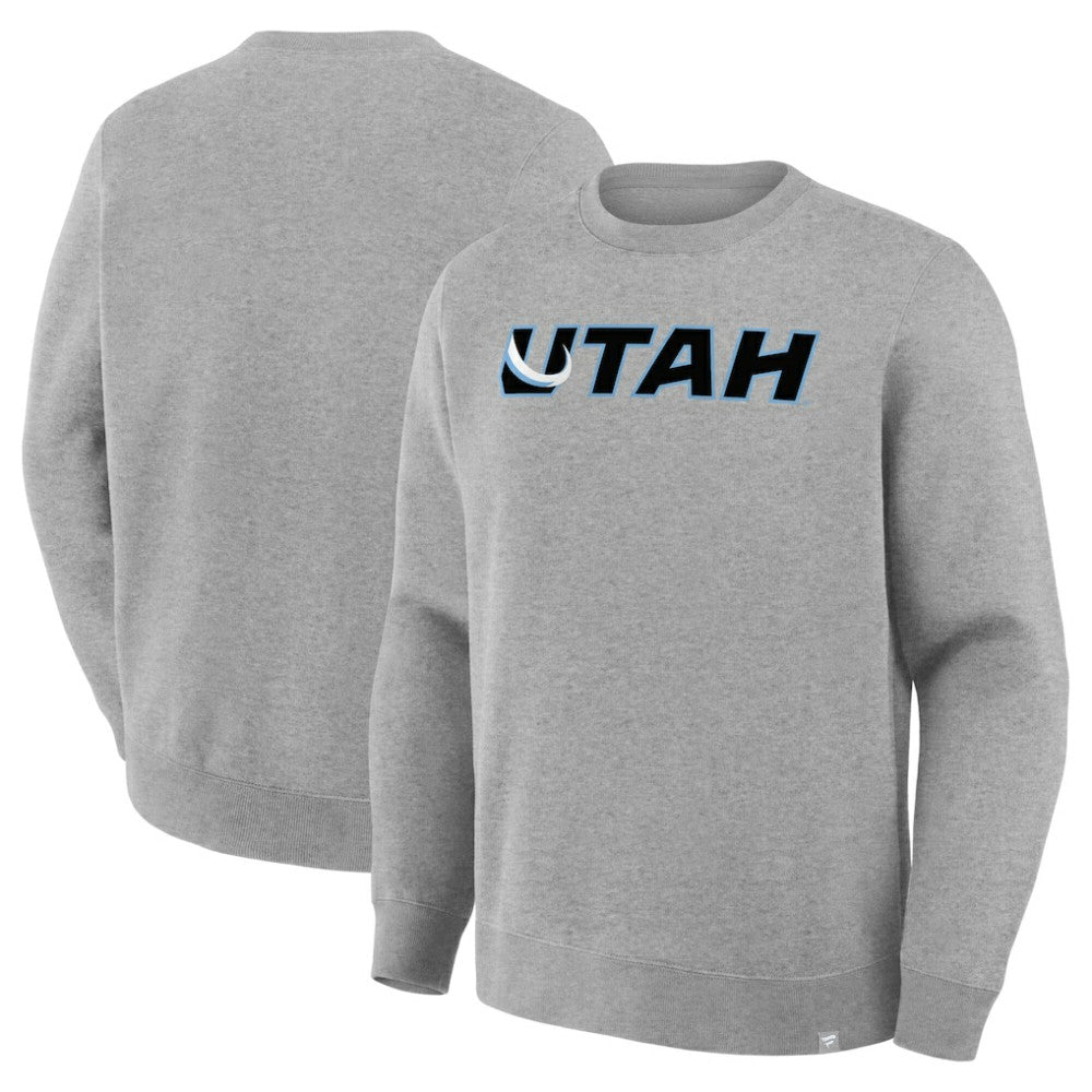 Utah Mammoth Fanatics Combo Legacy Fleece Sweatshirt - Heather Gray - NHL 203124229