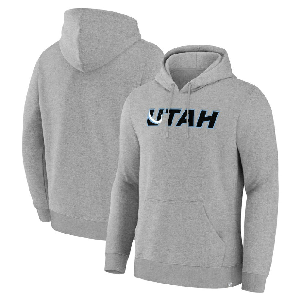 Utah Mammoth Fanatics Home Fleece Hoodie - Heather Gray - NHL 203124243