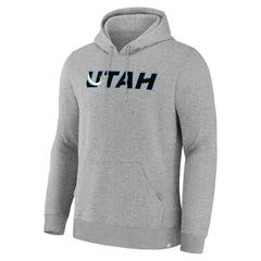 Utah Mammoth Fanatics Home Fleece Hoodie - Heather Gray - NHL 203124243